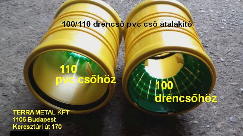 100 drencso 110 pvc atalakito idom osszekoto