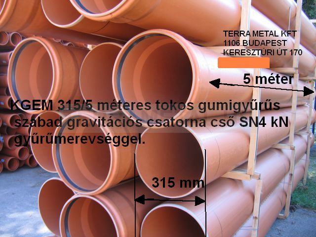 kgem 315 5 meteres sn4kn strukturalt falszerkezetu csatorna cso pvc