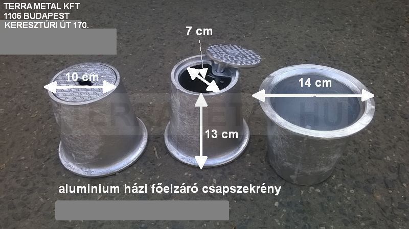 aluminium hazi foelzaro csapszekreny budapest focsapszekreny 13 cm magas arnelkul