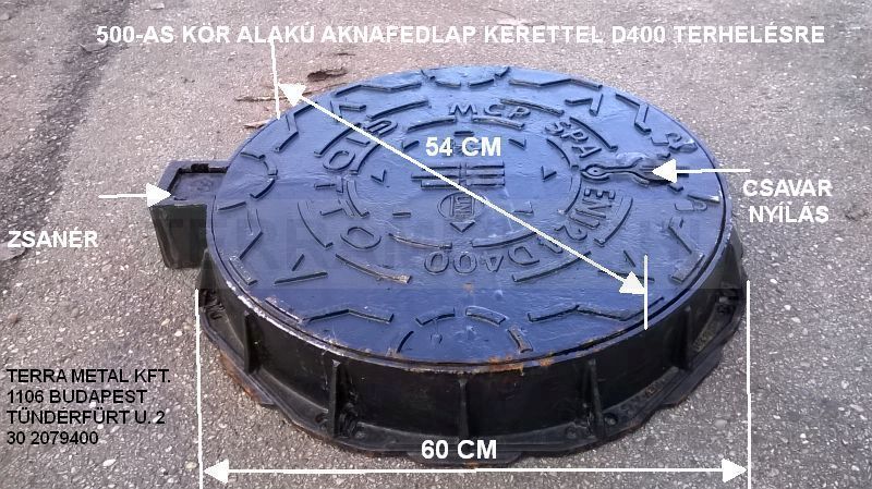 500 as öntöttvas aknafedlap aknatető kerettel nehéz közúti keréknyomvonalba budapest d400kn
