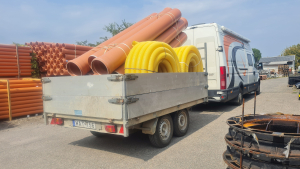 KGEM 315/3m SN4 egyoldalon tokos csatornacső