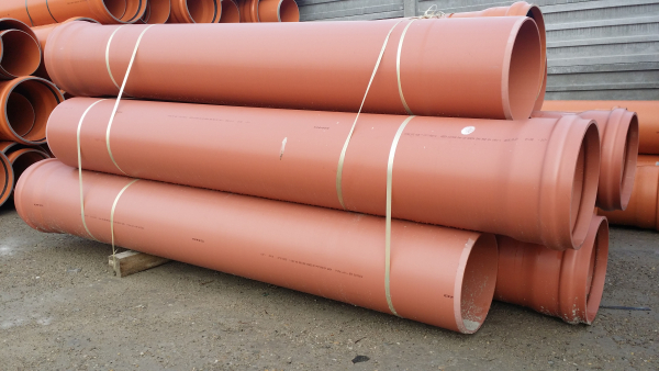 KGEM 315/2m SN8 nagy merevségű tokos gumigyűrűs PVC csatorna cső EN 1401